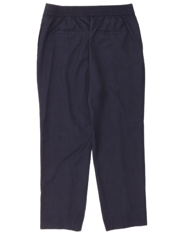 Женские брюки чинос Marks & Spencer UK 14, большие W32 L27, темно-синие в клетку