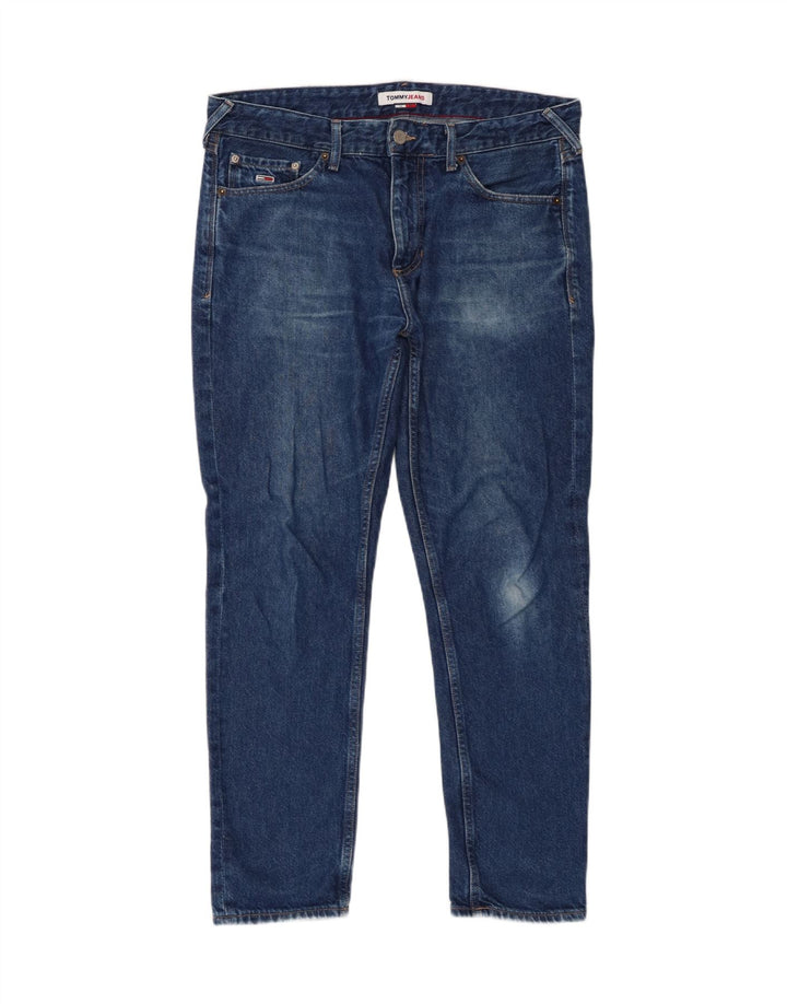 Мужские узкие джинсы Tommy Hilfiger W32 L30 синие, хлопок