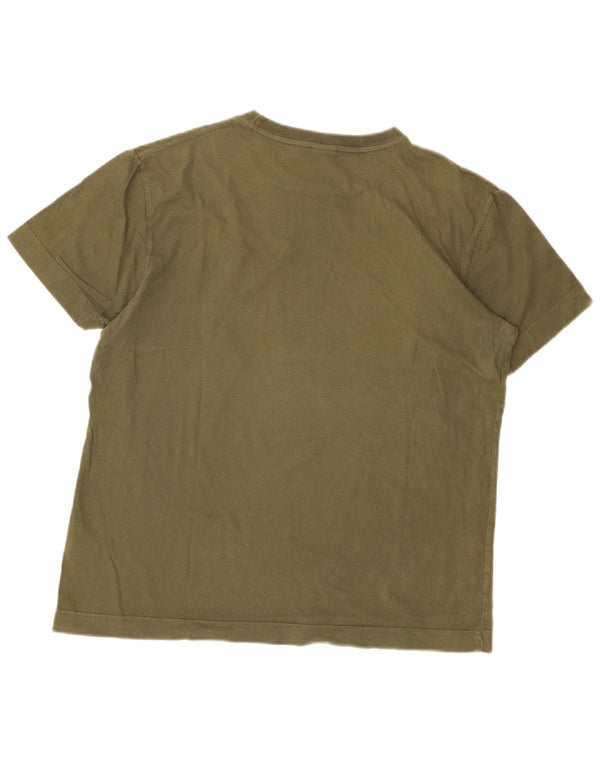 Мужская футболка с рисунком Diesel Top XL, цвет хаки, хлопок