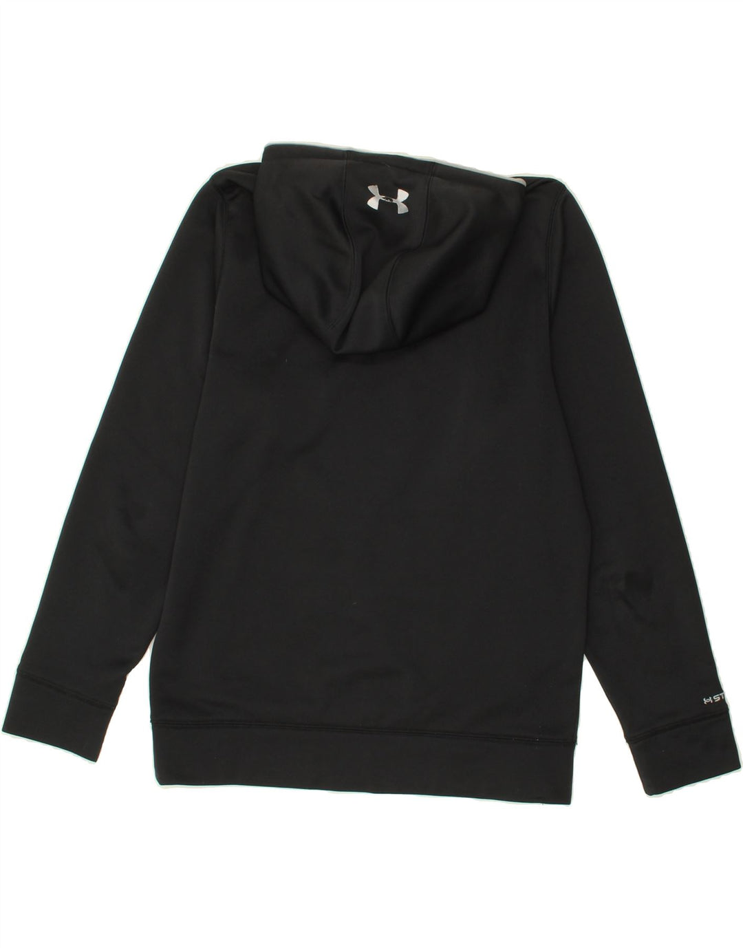 UNDER ARMOUR Mens Graphic Hoodie Jumper Small Black Vintage Under Armour and Second-Hand Under Armour from Messina Hembry 