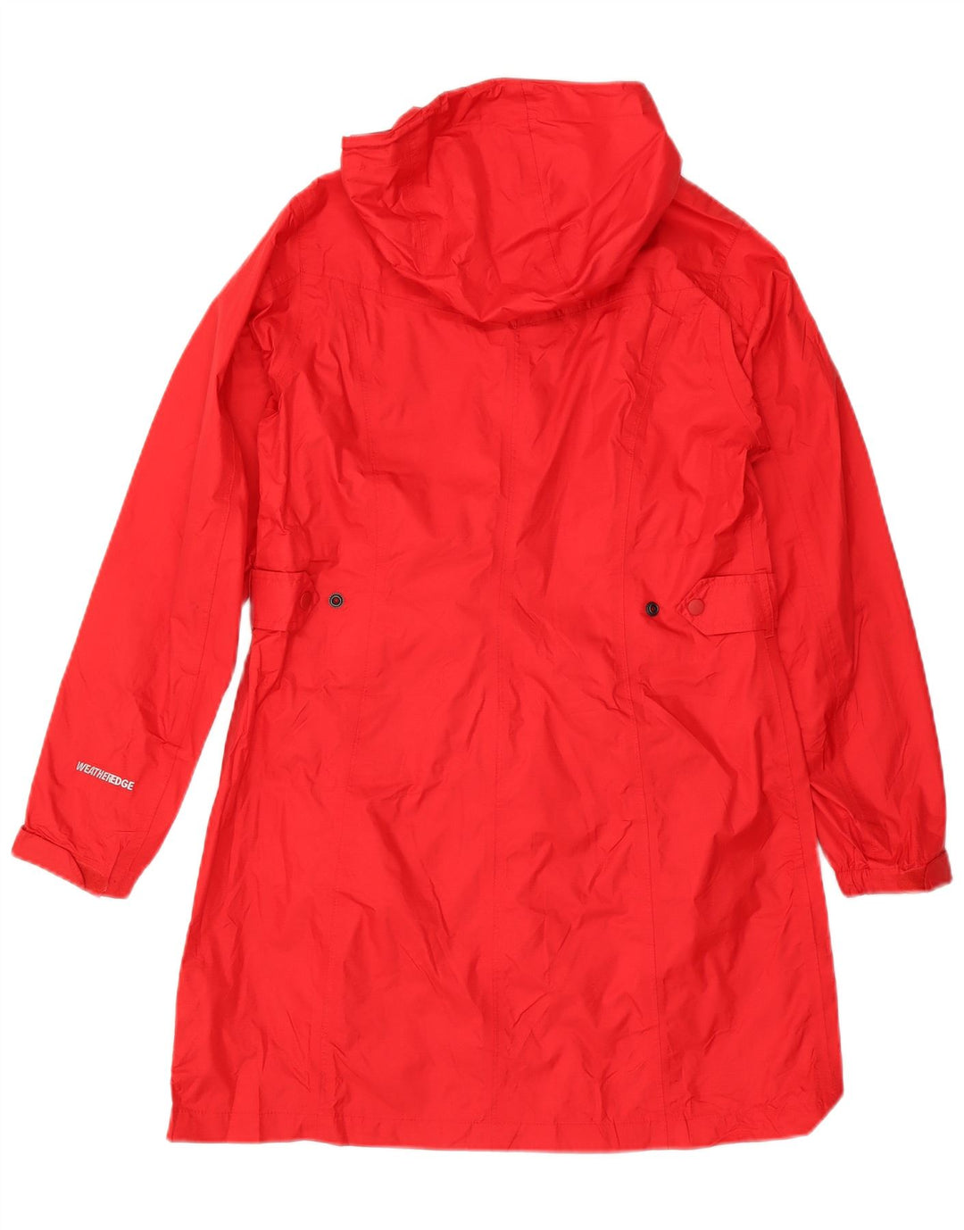 Женский плащ с капюшоном Eddie Bauer UK 14, средний красный, нейлон