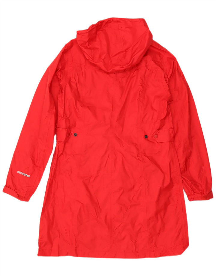 Женский плащ с капюшоном Eddie Bauer UK 14, средний красный, нейлон