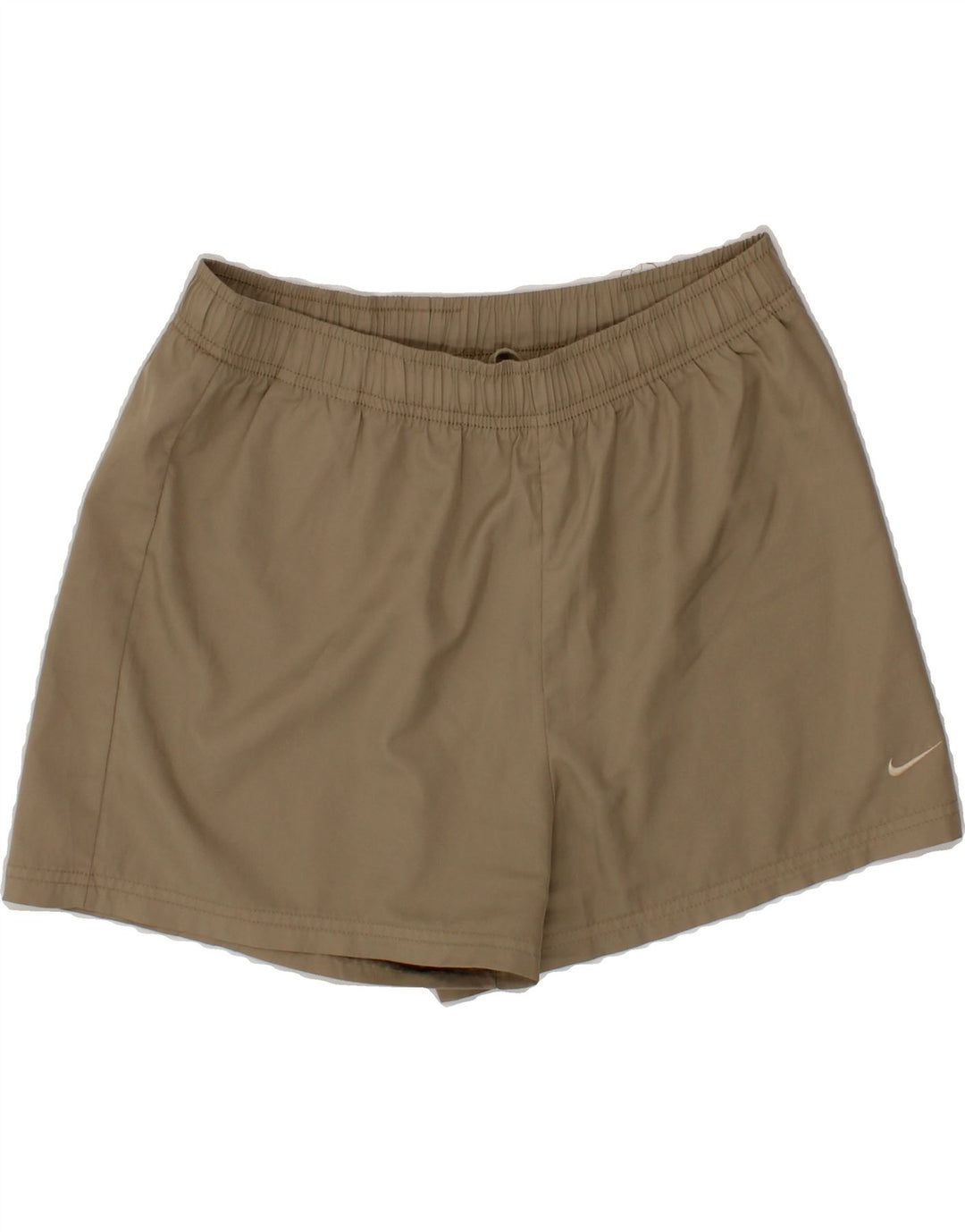 NIKE Womens Sport Shorts US 8/10 Medium Khaki Polyester Vintage Nike and Second-Hand Nike from Messina Hembry 