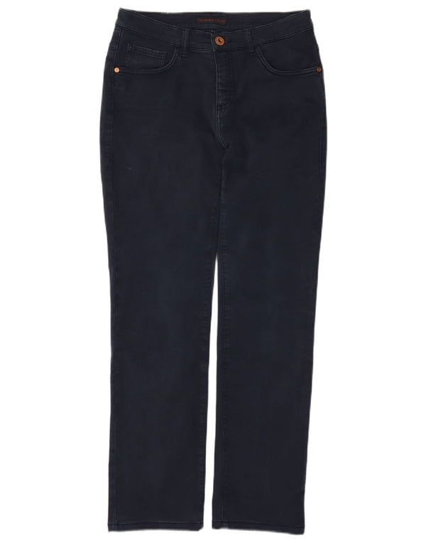 Trussardi Женские прямые повседневные брюки W29 L28 Темно-синие хлопковые