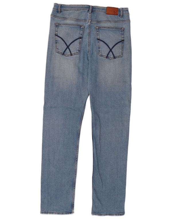 Мужские прямые джинсы Crew Clothing W32 L31, синий хлопок