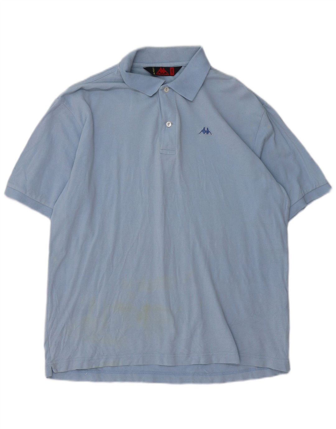 KAPPA Mens Polo Shirt Large Blue Cotton