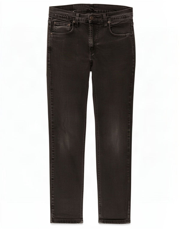 Мужские укороченные зауженные джинсы Levi's 512 W30 L27, черный хлопок