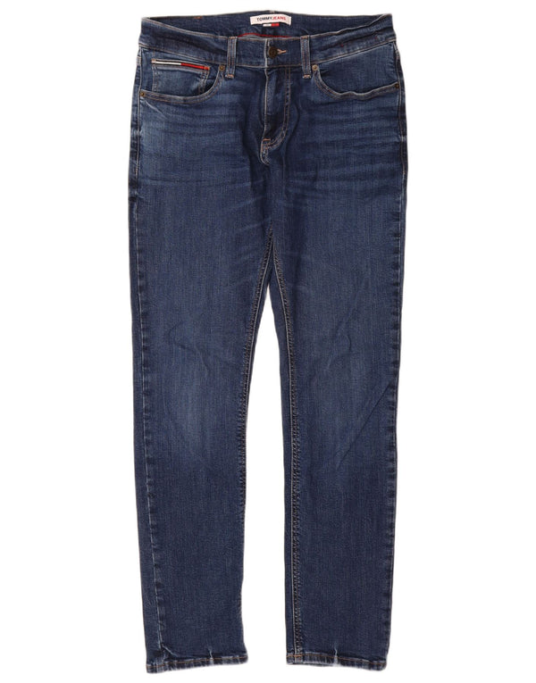 Мужские узкие джинсы Tommy Hilfiger W32 L32 синие, хлопок