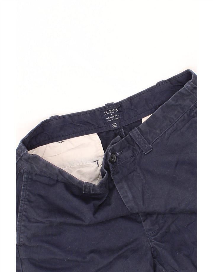 J. CREW Womens Gramercy Chino Shorts W31 Medium Navy Blue Cotton Vintage J. Crew and Second-Hand J. Crew from Messina Hembry 