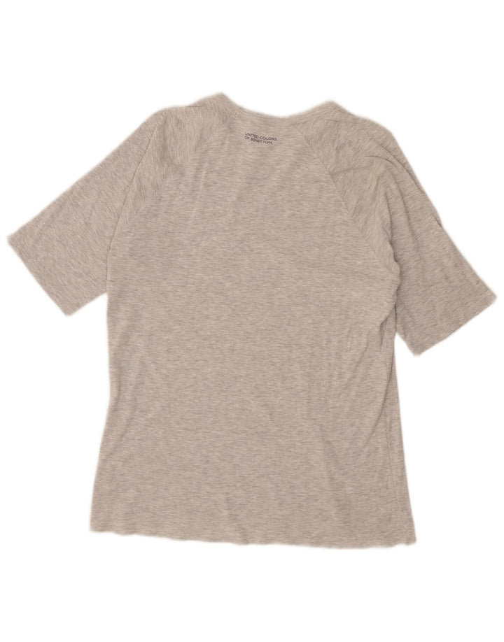 Женская футболка Benetton Top UK 12 Medium Grey Flecked