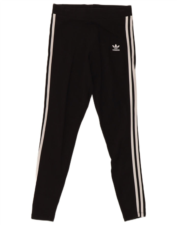 Женские леггинсы Adidas UK 10, маленькие, черные