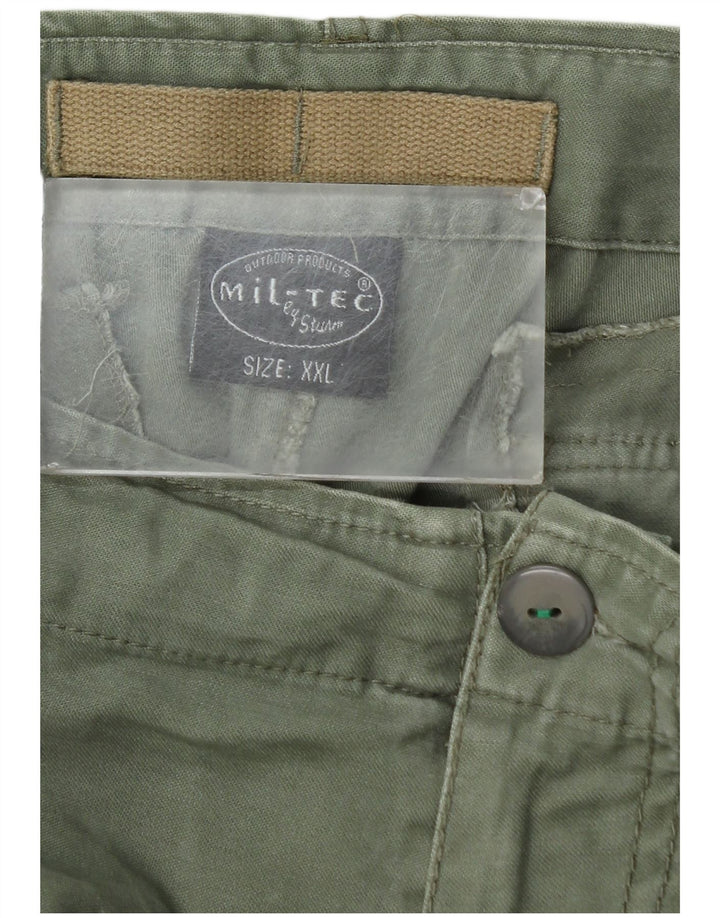 Мужские шорты-карго Mil-Tec 2XL W42, зеленый хлопок