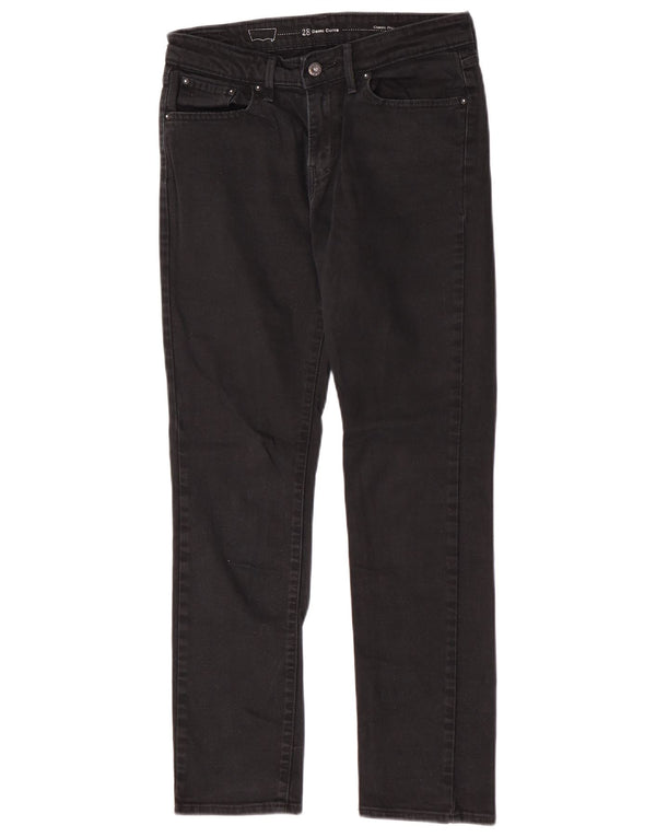 Женские джинсы Levi's Demi Curve с классической посадкой W28 L29, черный хлопок