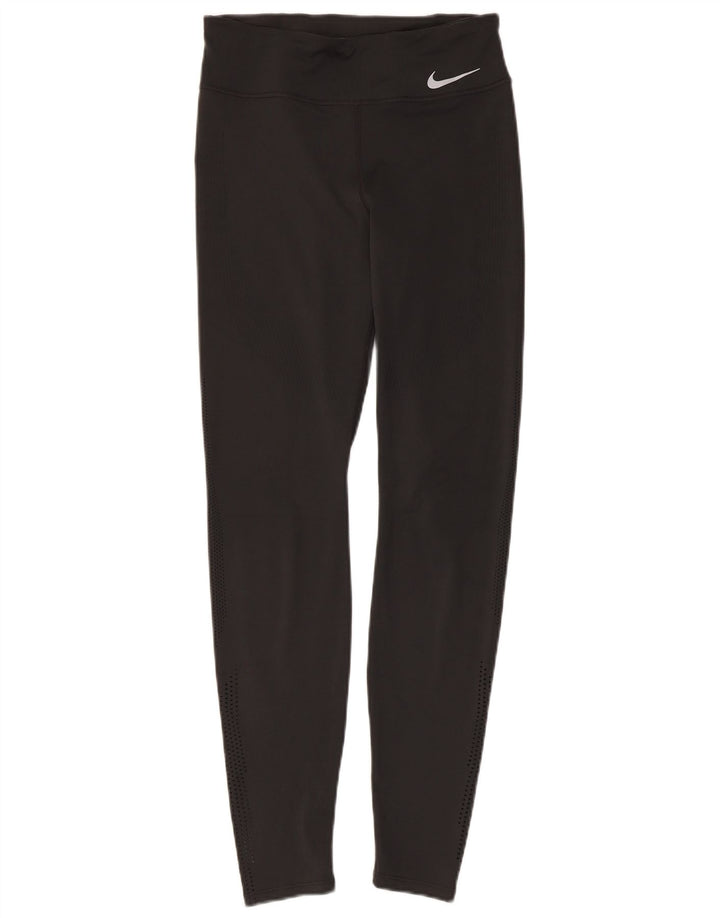 Женские леггинсы NIKE Dri Fit UK 8, маленькие черные