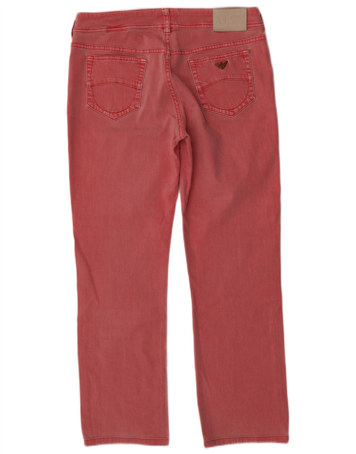 Женские прямые джинсы Armani W31 L28, розовый хлопок