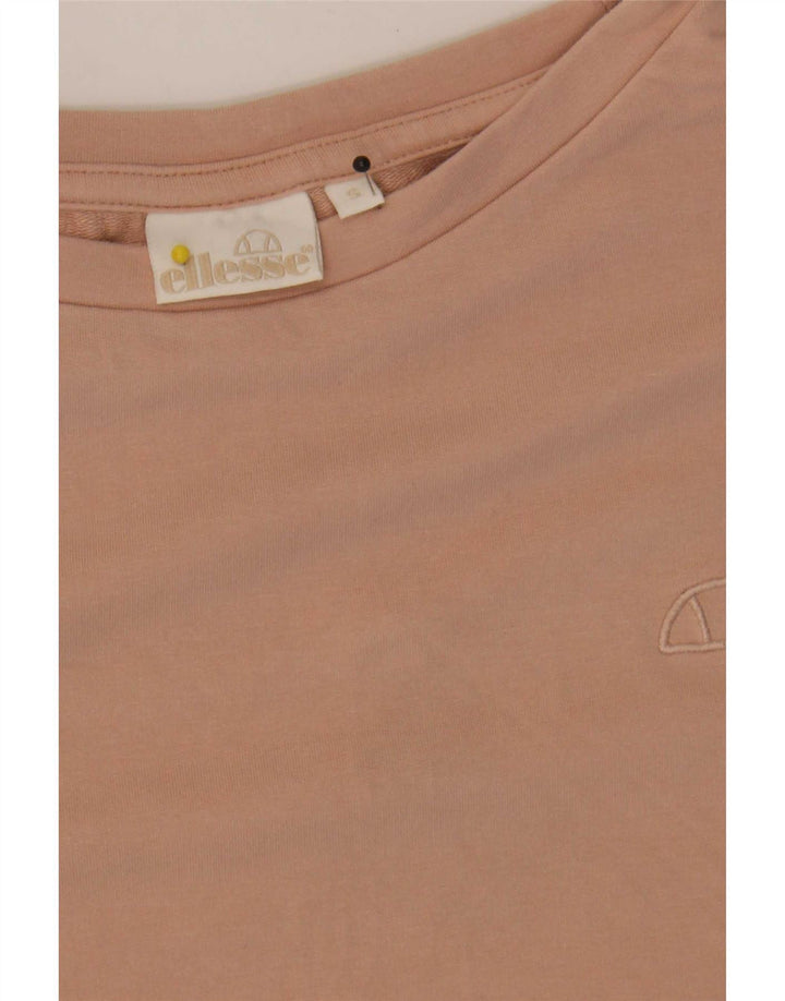 Женский свободный свитшот Ellesse с рукавом 3/4, Великобритания, 10, маленький розовый