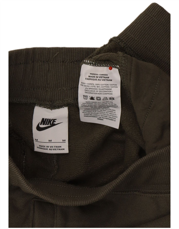 NIKE Mens Tracksuit Trousers Joggers Medium  Khaki Cotton