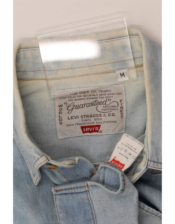 LEVI'S Mens Denim Shirt Medium Blue Cotton Vintage Levi's and Second-Hand Levi's from Messina Hembry 