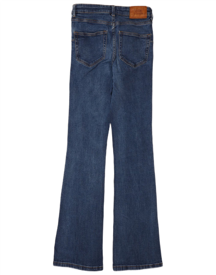 Женские расклешенные джинсы Zara EU 34 2XS W24 L32, синий хлопок