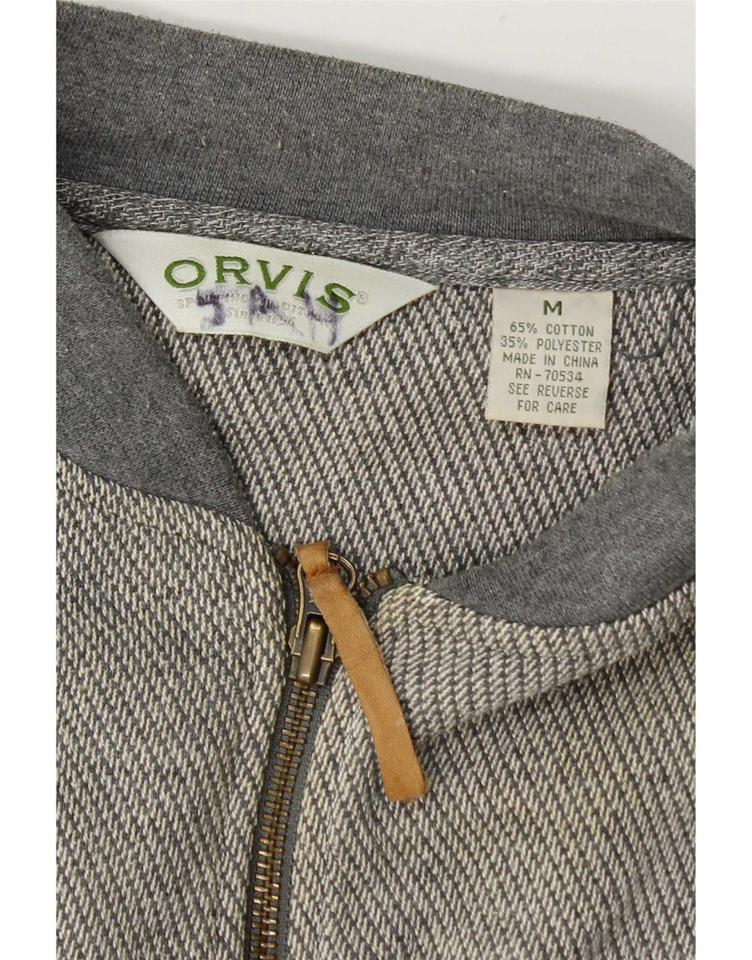 Мужской спортивный костюм Orvis, верхняя куртка из хлопка среднего серого цвета