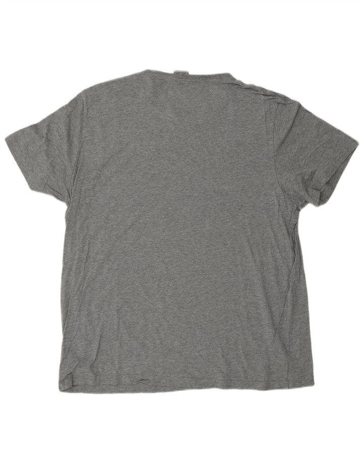 Мужская футболка PUMA Top 2XL Серая в крапинку