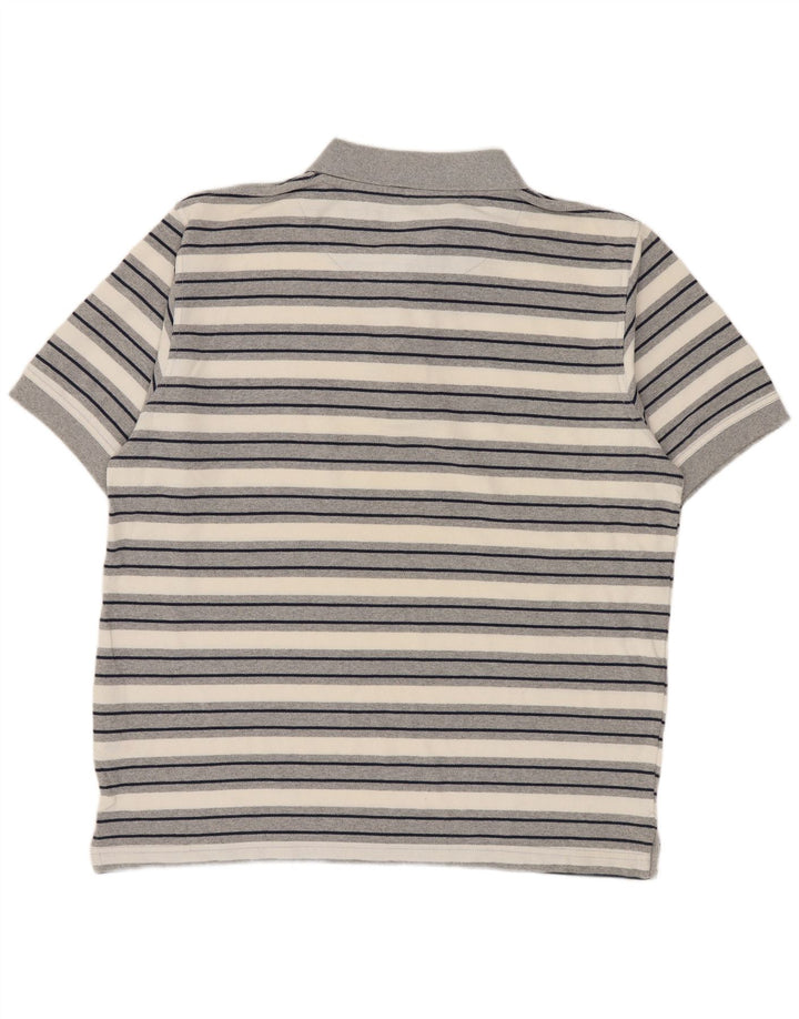 Мужская рубашка-поло Levi's 2XL, хлопковая серая полоска