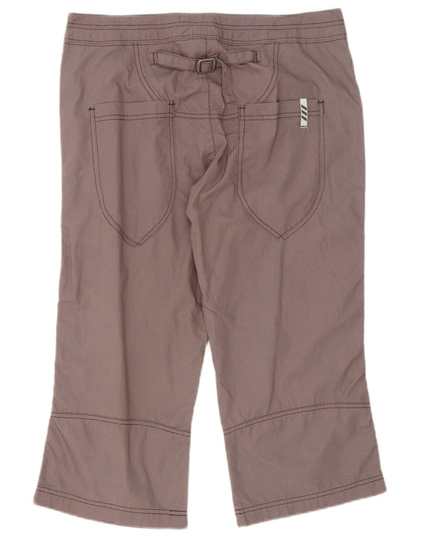 Женские прямые капри Adidas UK 12 Medium W32 L22 Серый хлопок