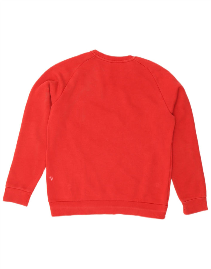 ADIDAS Boys Sweatshirt Jumper 13-14 Years Red Cotton