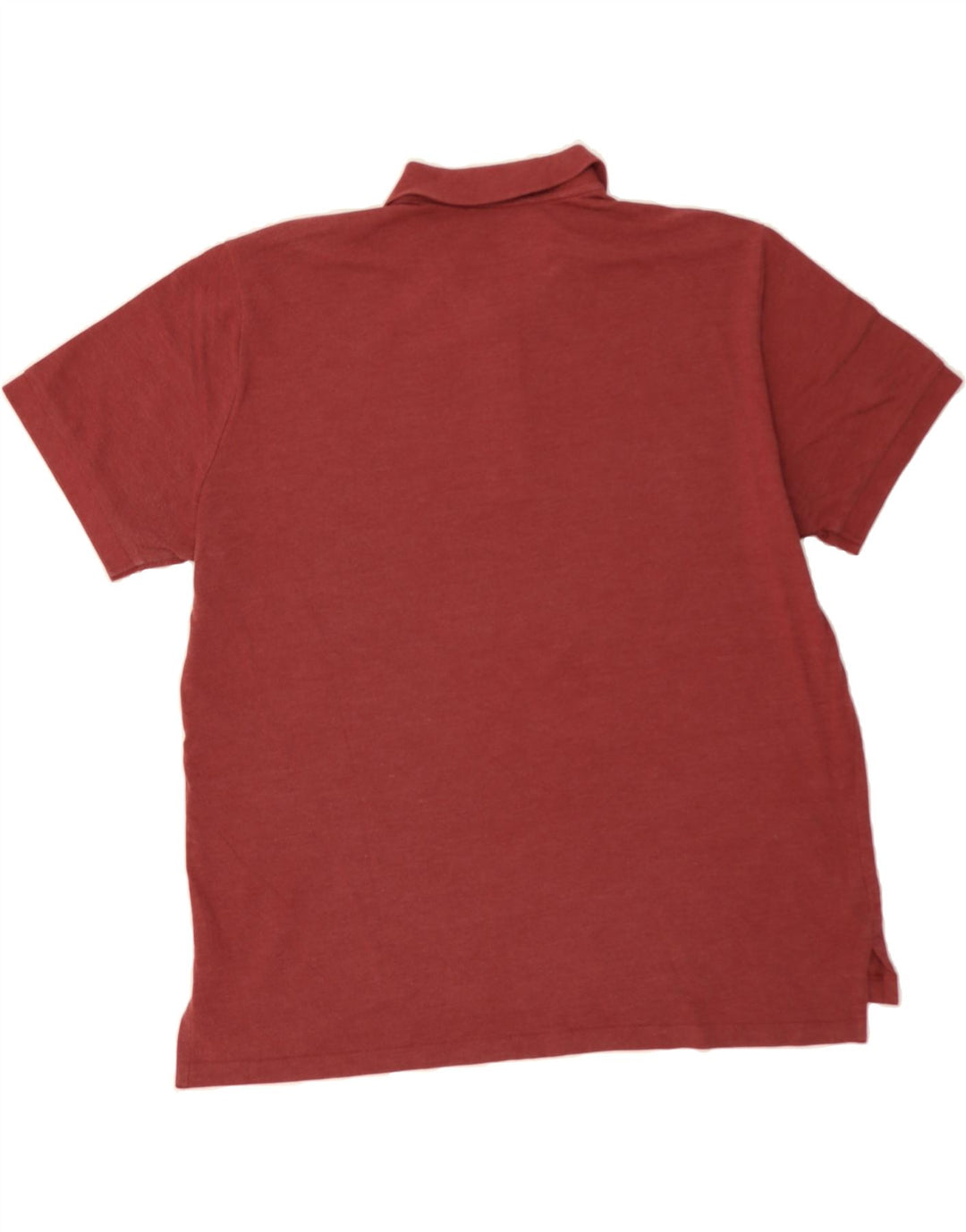 EDDIE BAUER Mens Polo Shirt 2XL Maroon Cotton Vintage Eddie Bauer and Second-Hand Eddie Bauer from Messina Hembry 