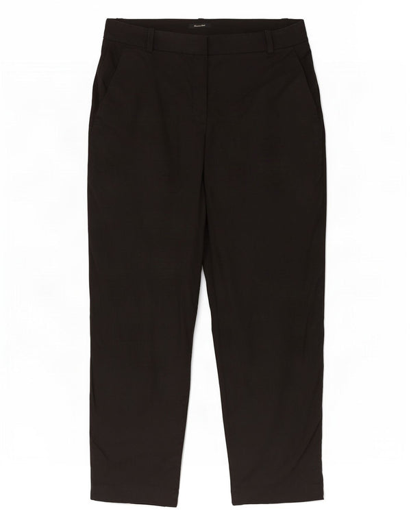 Massimo Dutti Женские укороченные брюки EU 40 Medium W30 L25 Черный лен