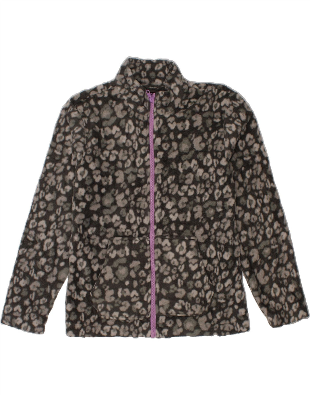 EDDIE BAUER Girls Fleece Jacket 10-11 Years Medium  Grey Modern Vintage Eddie Bauer and Second-Hand Eddie Bauer from Messina Hembry 