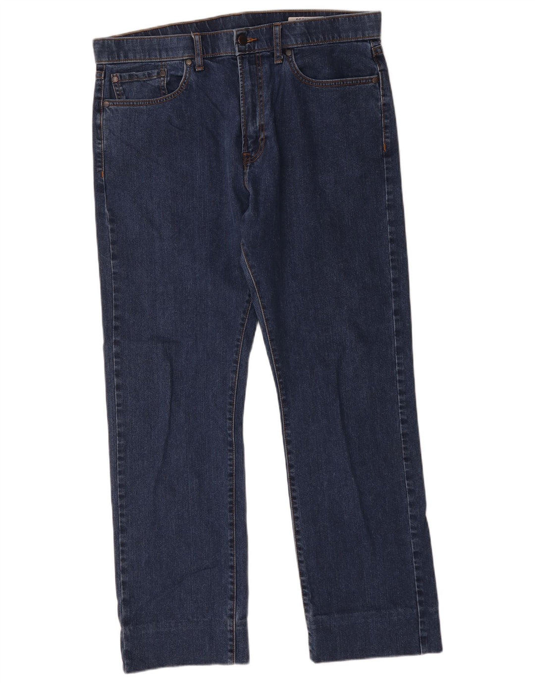 Женские прямые джинсы Marks & Spencer W36 L29 синие, хлопок