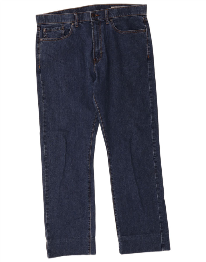 Женские прямые джинсы Marks & Spencer W36 L29 синие, хлопок