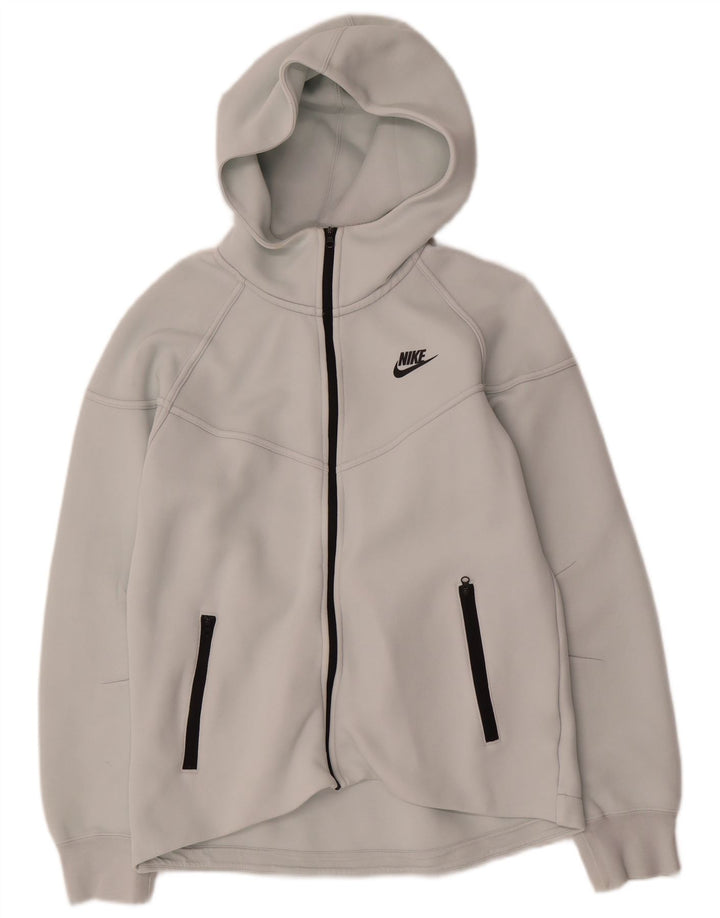 Женский свитер с капюшоном на молнии Nike UK 14, средний серый