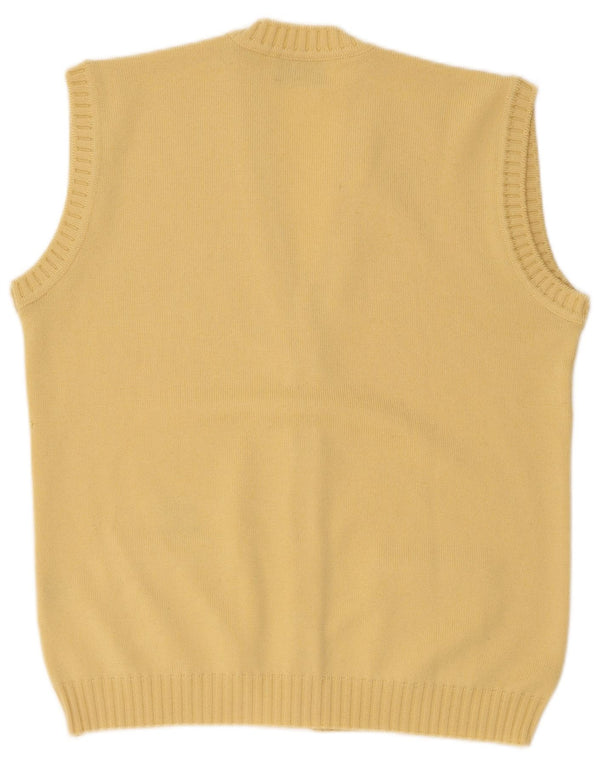 Женский кардиган без рукавов Woods & Irons, цвет ЕС 44 XL, желтая шерсть