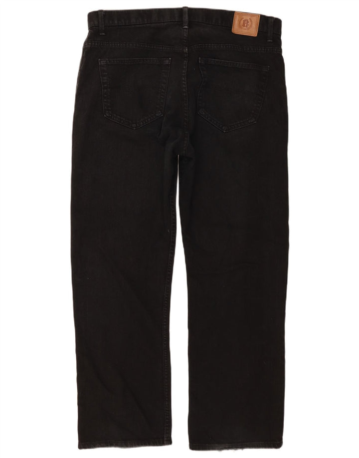 Мужские прямые джинсы Marks & Spencer Blue Harbour W36 L29, черный хлопок