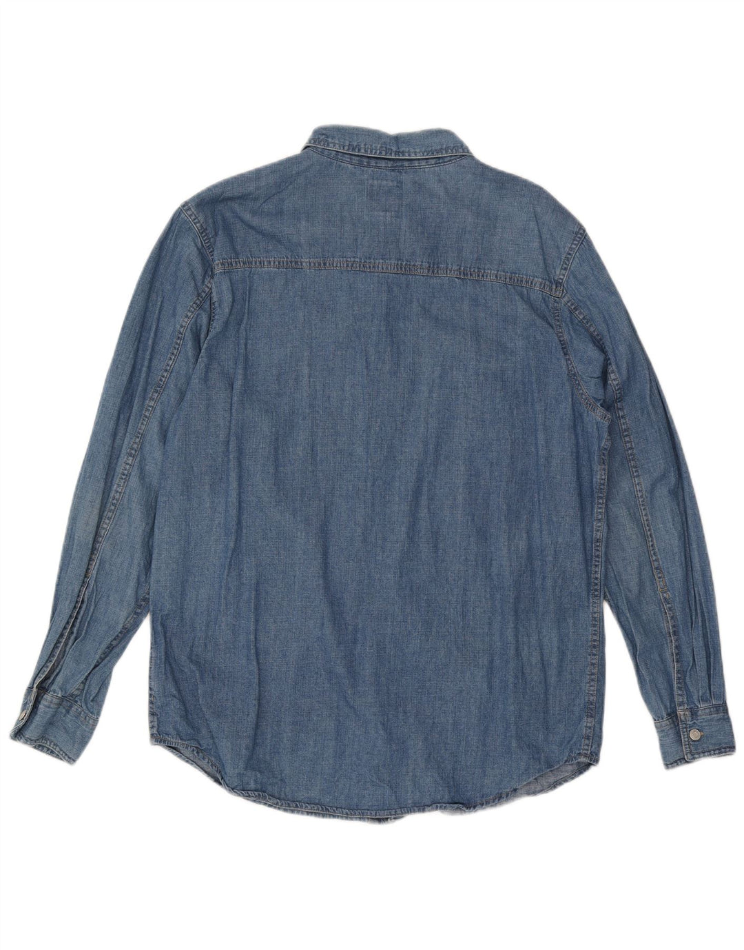 Мужская джинсовая рубашка Levi's, большая синяя хлопковая ткань