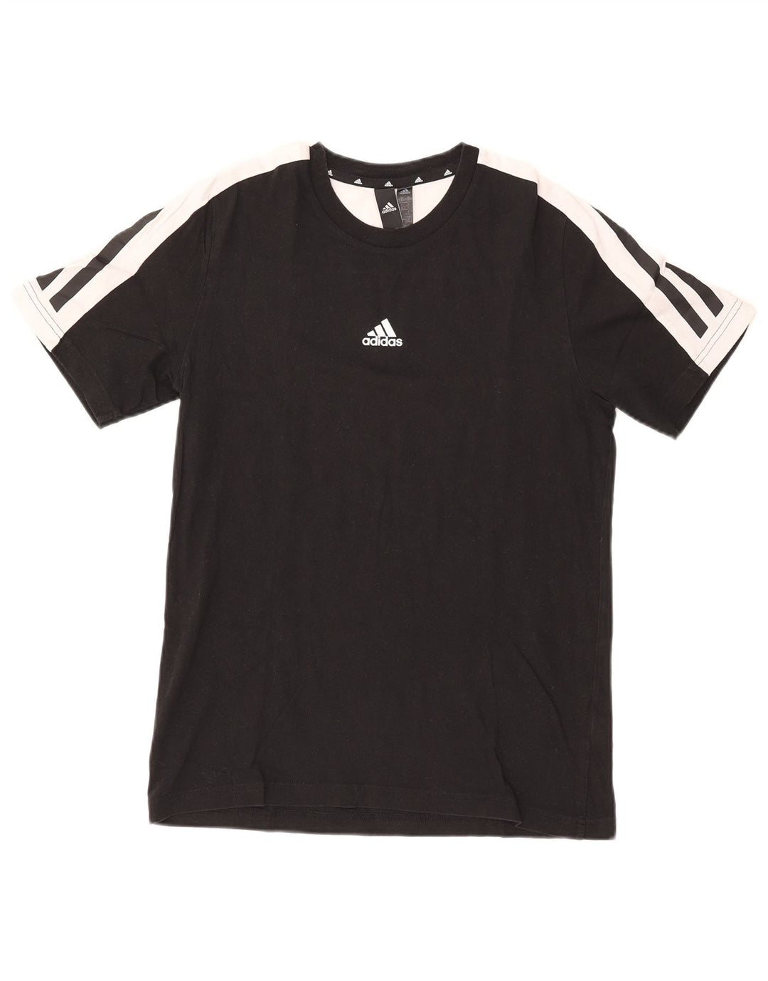 Мужская футболка Adidas Top Small Black, хлопок с цветными блоками
