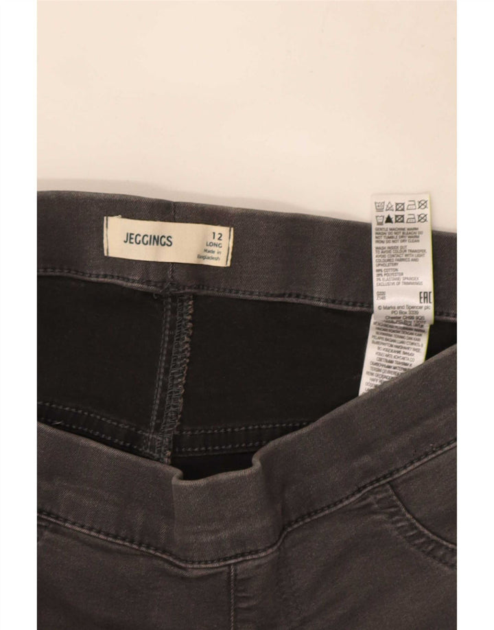 Женские джинсы джеггинсы Marks & Spencer UK 12 Medium W30 L30 Серые хлопковые