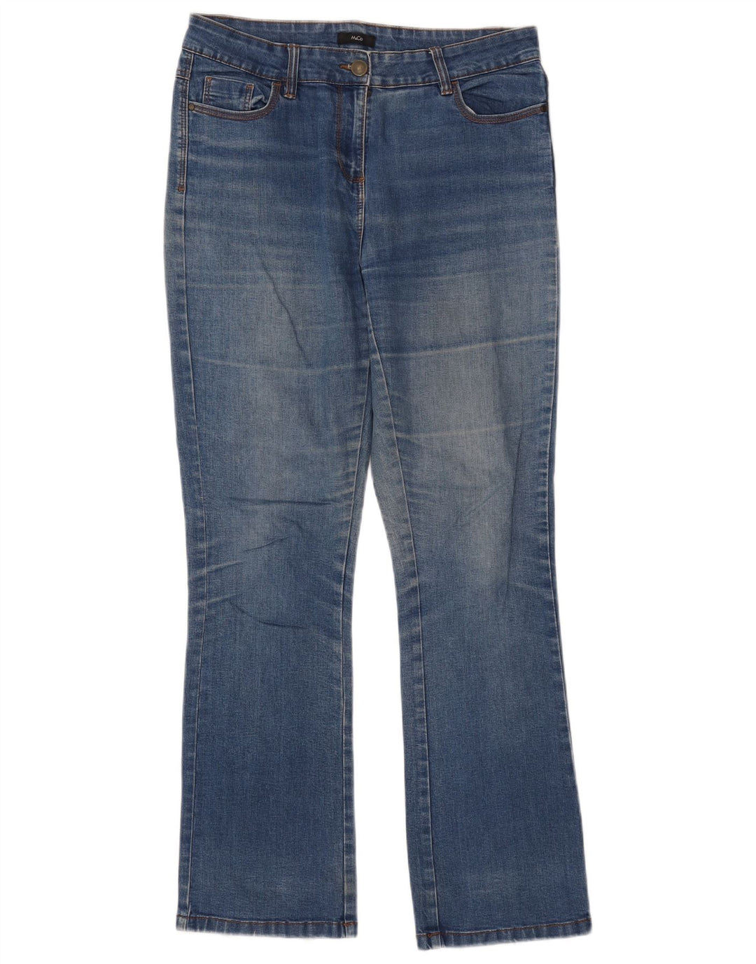 Женские джинсы Bootcut M&Co UK 10, маленькие W32 L31, синие, хлопок