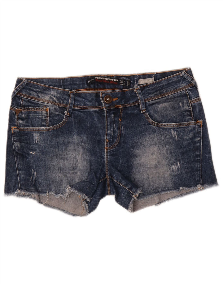 Женские джинсовые шорты Zara EU 38, маленькие W28, синие