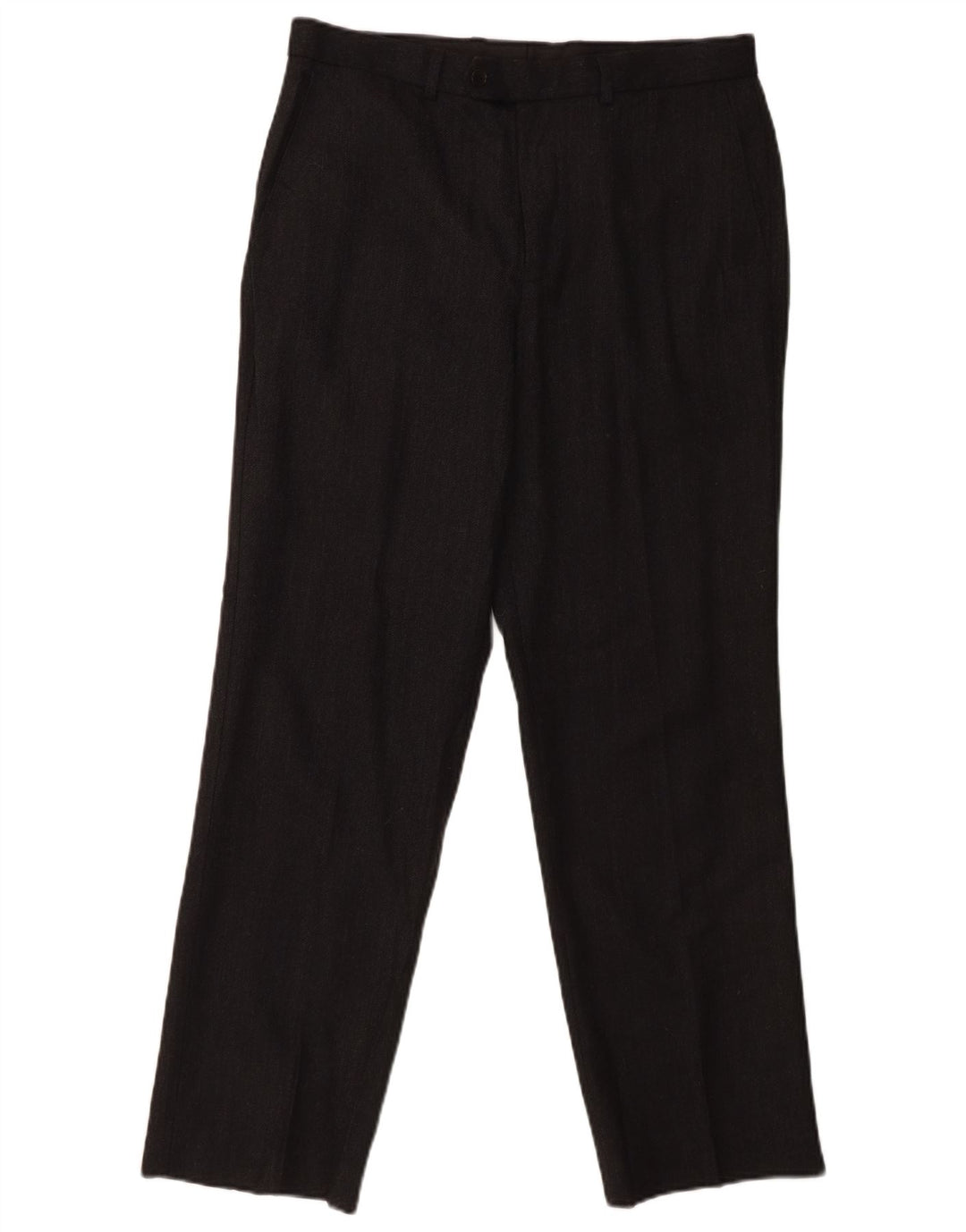 MARKS & SPENCER Mens Slim Suit Trousers W34 L31 Grey Wool