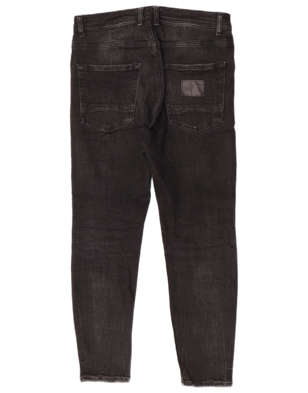 Женские укороченные джинсы скинни Zara EU 40 Medium W31 L25 Серые