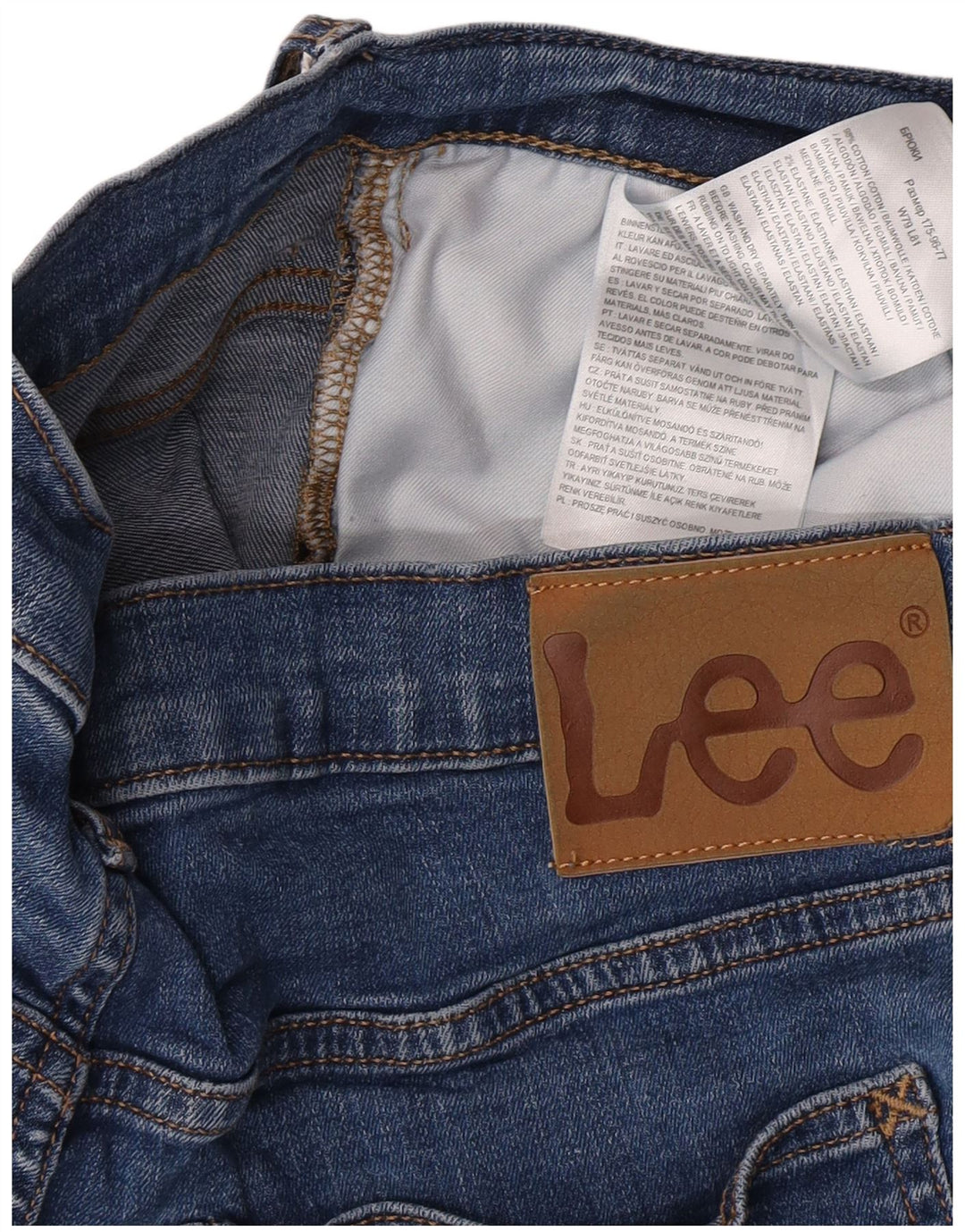 Женские джинсы Lee Luke Slim W31 L32, синий хлопок