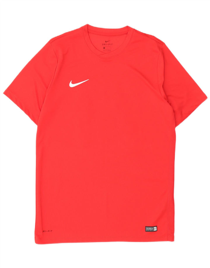 Мужская футболка NIKE Dri Fit с рисунком, большой красный полиэстер