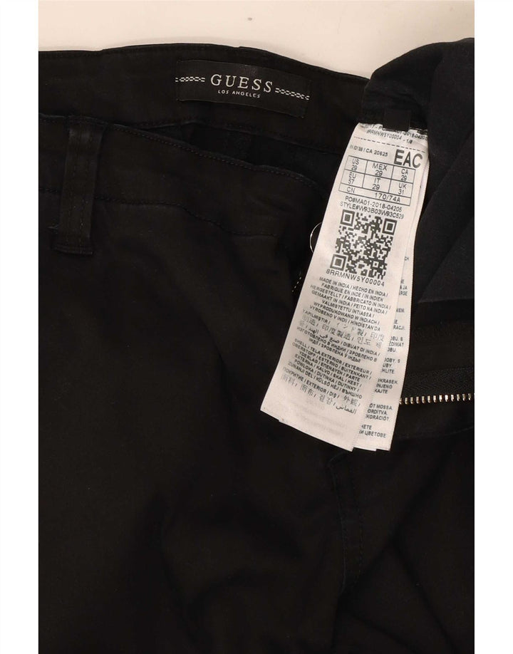 Женские узкие брюки-чинос Guess W31 L29, черные из лиоцелла