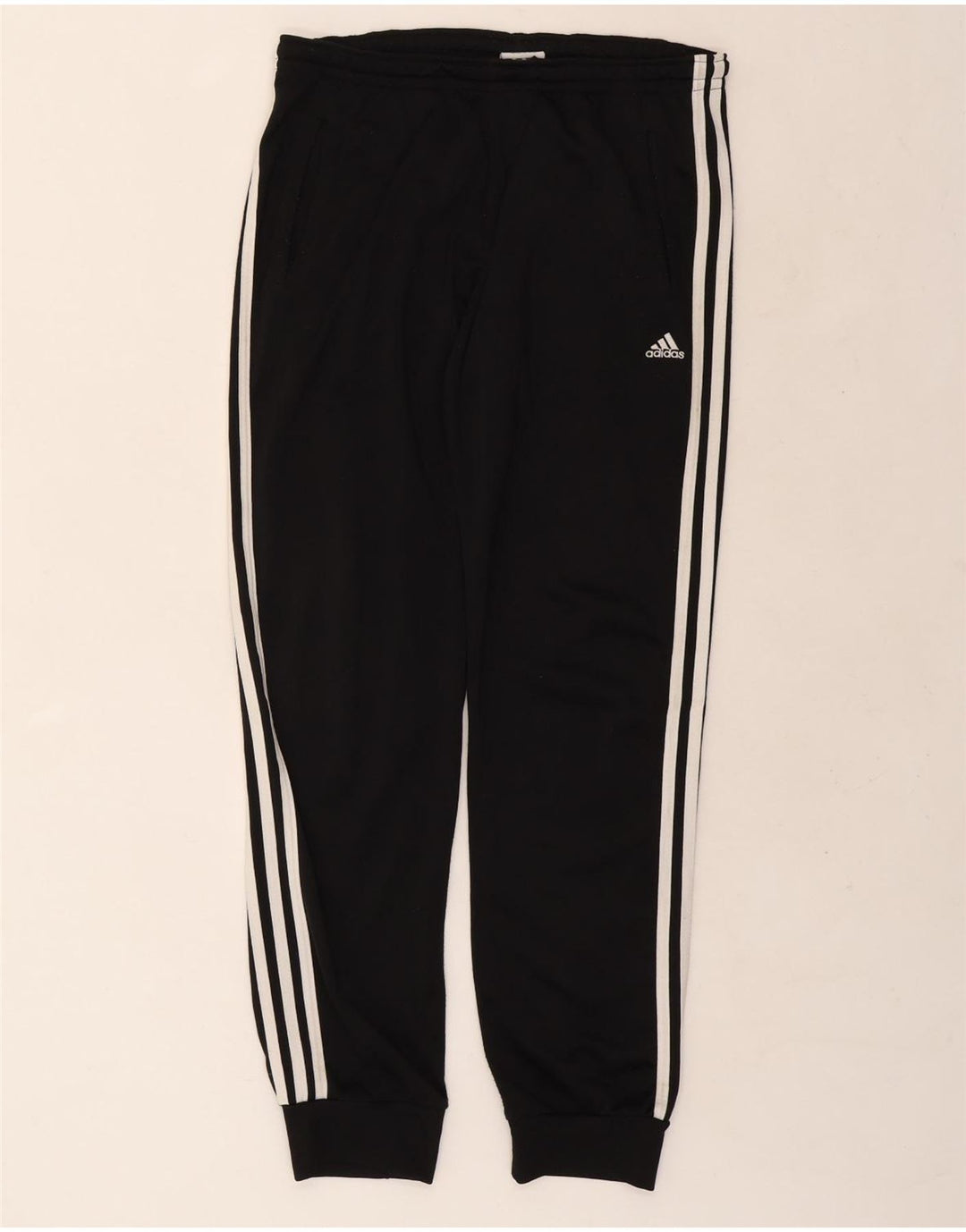 Мужские спортивные брюки Adidas Joggers UK 38/40, средний черный полиэстер