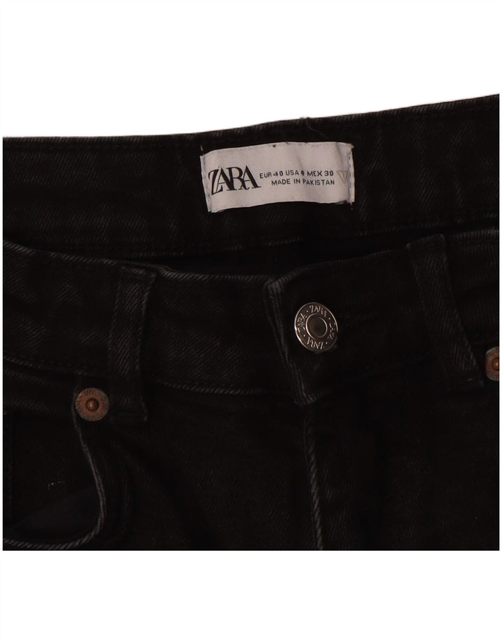 Женские укороченные джинсы Zara EU 40 Medium W30 L24, черные