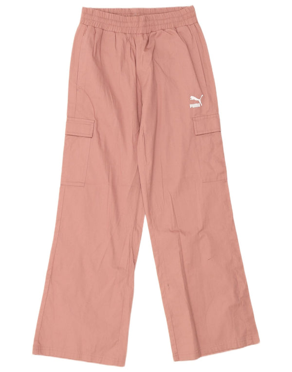 Женские широкие брюки карго Puma Medium W30 L30, розовые, хлопок