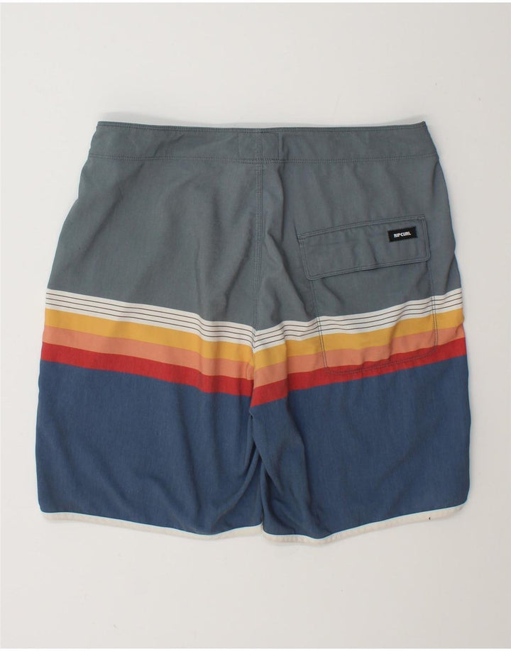 Мужские шорты для плавания Rip Curl, полиэстер в разноцветную полоску среднего размера